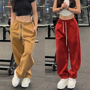 冬季 直筒裤 简约百搭香蕉裤 男女同款 加绒保暖休闲运动卫裤 主播同款