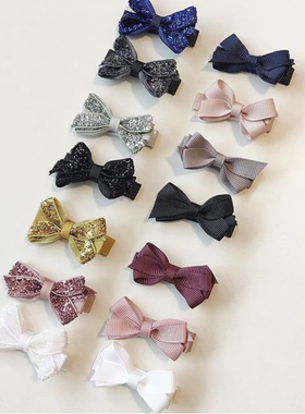 丹麦bow's by staer宝宝儿童手工蝴蝶结发夹发卡迷你小号4.5cm