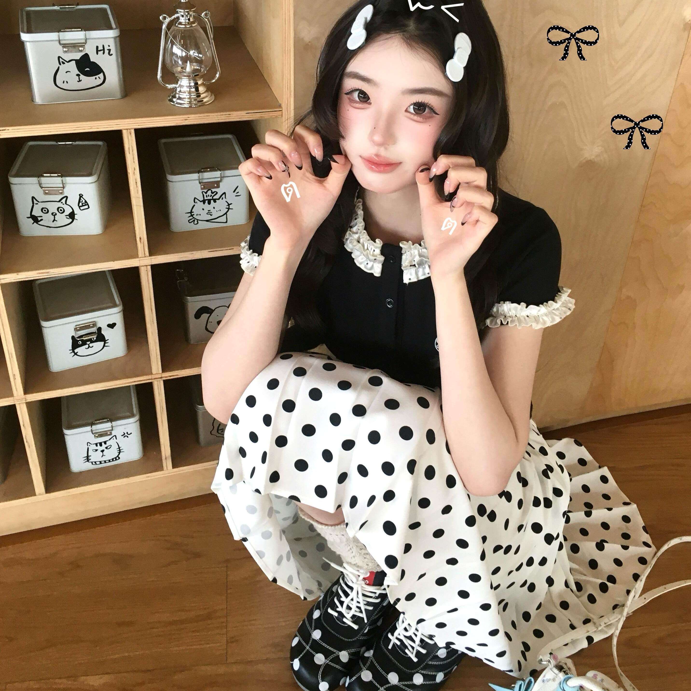 法式复古学院风穿搭设计