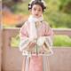 中国风唐装 汉服女童拜年服冬新款 儿童明制马面裙套装 小女孩过年服