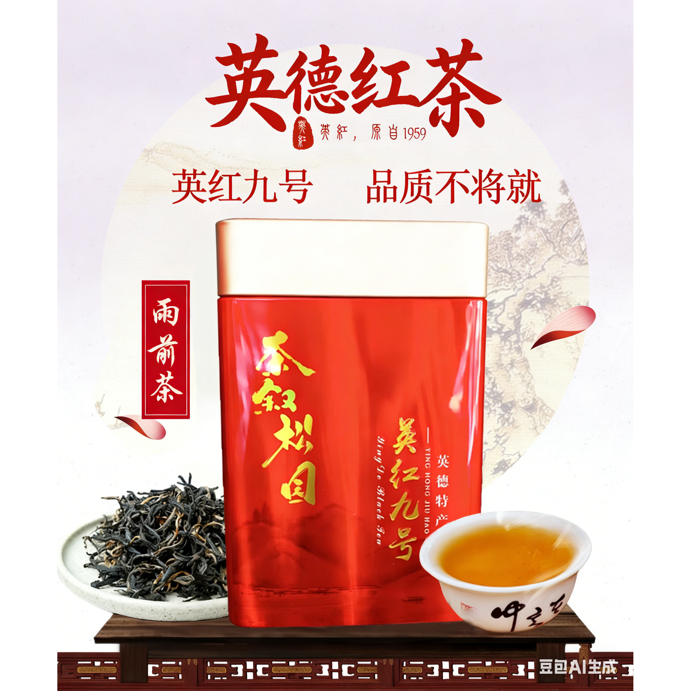 英德红茶1959英红九号正品一级功夫浓香型英红茶九号散装英9红茶