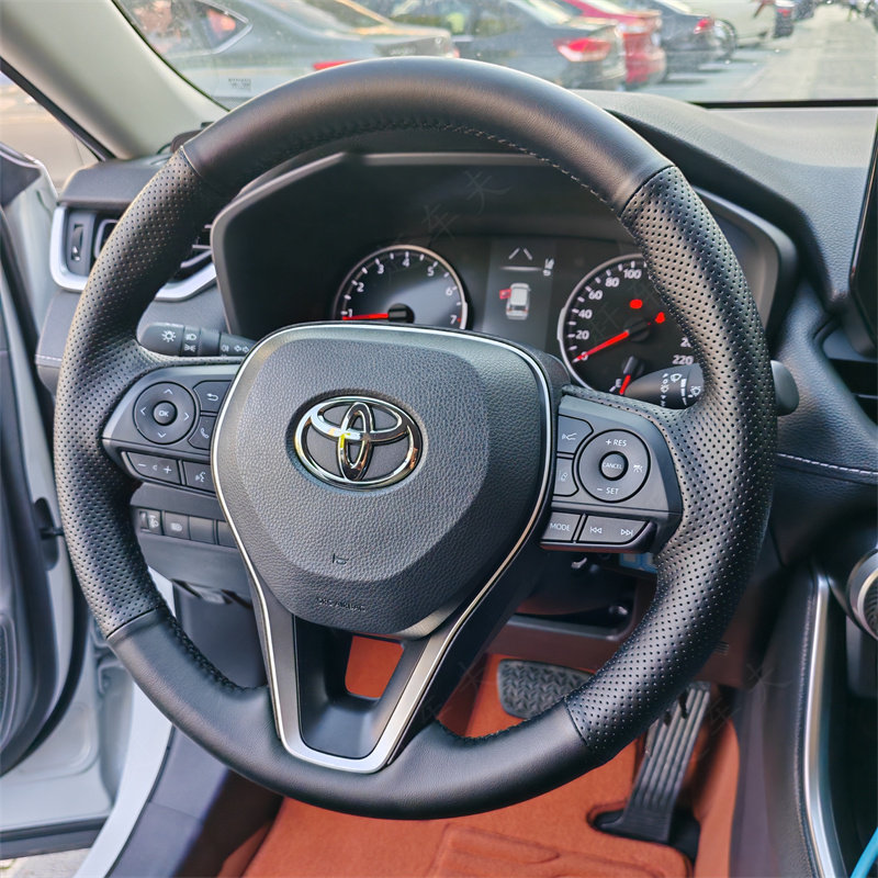 丰田卡罗拉锐放手缝方向盘套新雷凌RAV4锋兰达威兰达亚洲龙狮把套,汽车用品/电子/清洗/改装,方向盘套,淘宝优惠券,粉丝福利购,淘宝优惠卷
