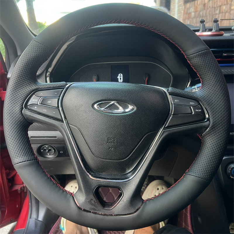 奇瑞艾瑞泽5专用手缝方向盘套瑞虎3X小蚂蚁瑞虎8艾瑞泽GX全包把套