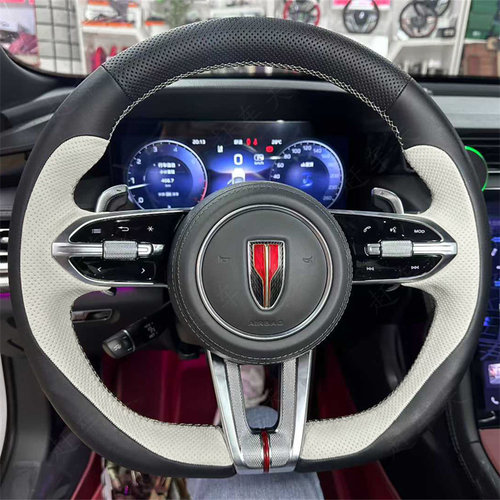 红旗H5专用手缝方向盘套