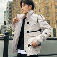 Áo khoác nam xuân hè 2019 phiên bản mới của Hàn Quốc xu hướng đẹp trai hoang dã quần áo giản dị - Mùa xuân kiểu áo sơ mi nữ đẹp