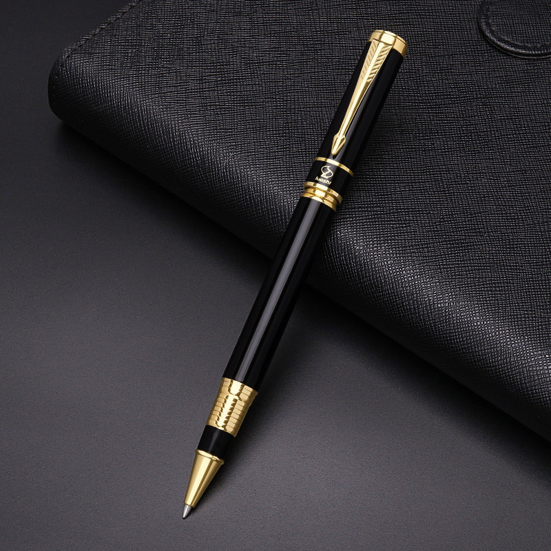 로슈의 비즈니스 메탈 시그니처 싱글 펜 오브 펜 스트레이트 플러그인 헤비 필 뉴트럴 볼펜의 커스터마이징 지원