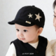 婴儿帽子春秋季 韩版 五角星软檐鸭舌帽婴幼儿男女宝宝遮阳棒球帽潮