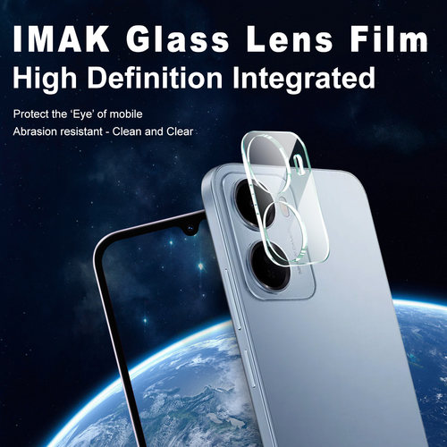 imak适用于红米 Redmi 15A 5G镜头膜纯玻璃后摄像头贴手机钢化玻璃保护膜圈手机镜头盖