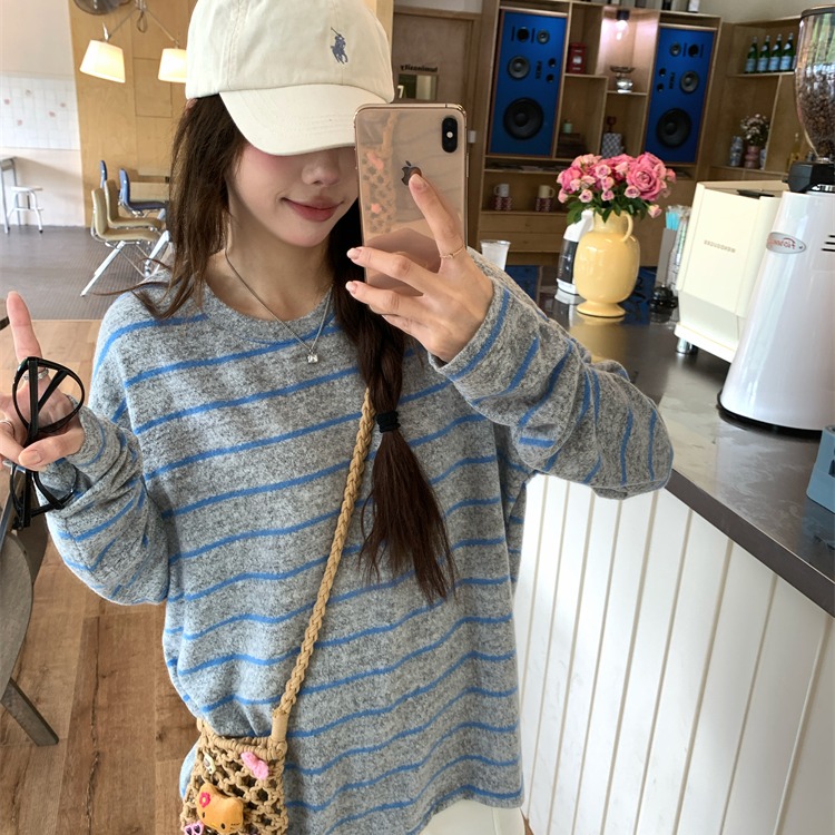软fufu宽松百搭韩系休闲上衣潮