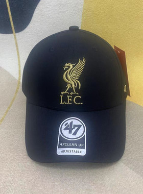 高品质新款利物浦棒球帽硬顶刺绣黑色LFC男女户外遮阳潮牌鸭舌帽