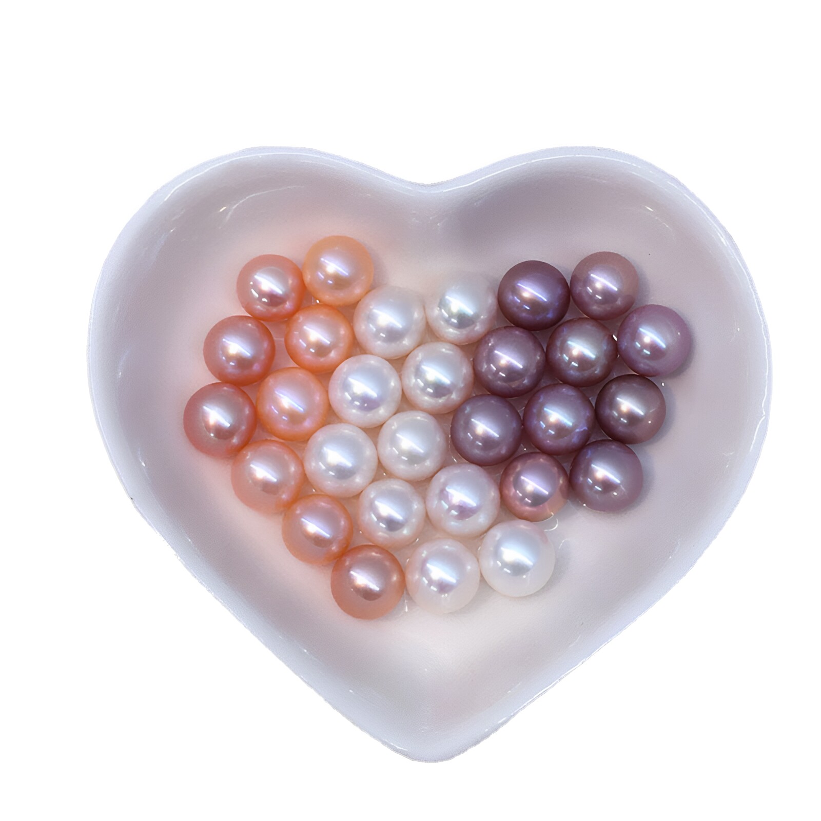 小李淡水珍珠强光正圆无暇裸珠