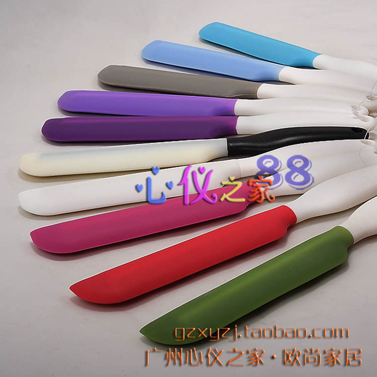 粉色咖啡德国6寸长微砂硅胶刮刀耐腐蚀矽胶搅拌棍烘焙抹刀SPATULA