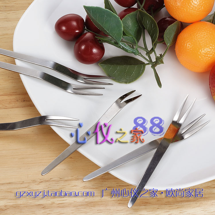 不锈钢gala拨片蜗牛叉水果叉