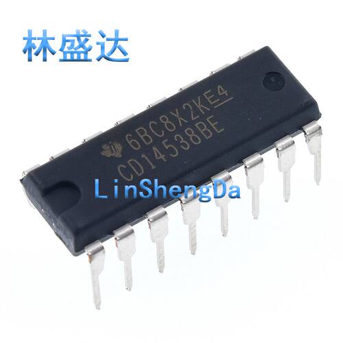 全新 CD14538BE HEF4538BP DIP-16 CD14538 逻辑-多频振荡器 芯片