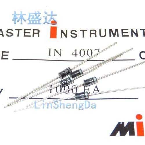IN4007(100个装)整流二极管1N4007 1A1200V直插二极管大功率lN