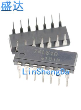 直插 HD74LS10P SN74LS10N 74LS10 三输入3与非门 DIP-14逻辑芯片