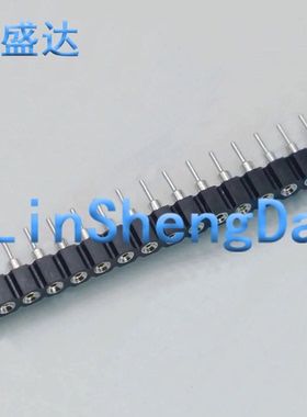 2.54MM 单排 圆孔 排母 插座 1*40P 针座 圆孔座 1X40PIN