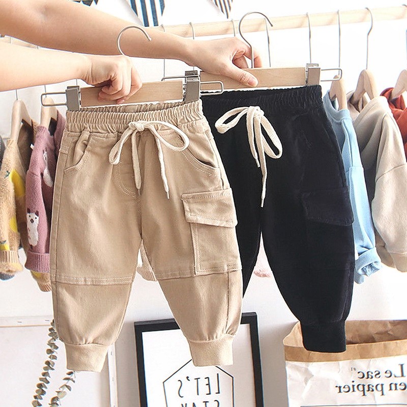 男童休闲裤子春秋装亲子百搭新款儿童萝卜裤小童时尚束脚工装长裤,运动/瑜伽/健身/球迷用品,亲子家庭装,淘宝优惠券,粉丝福利购,淘宝优惠卷
