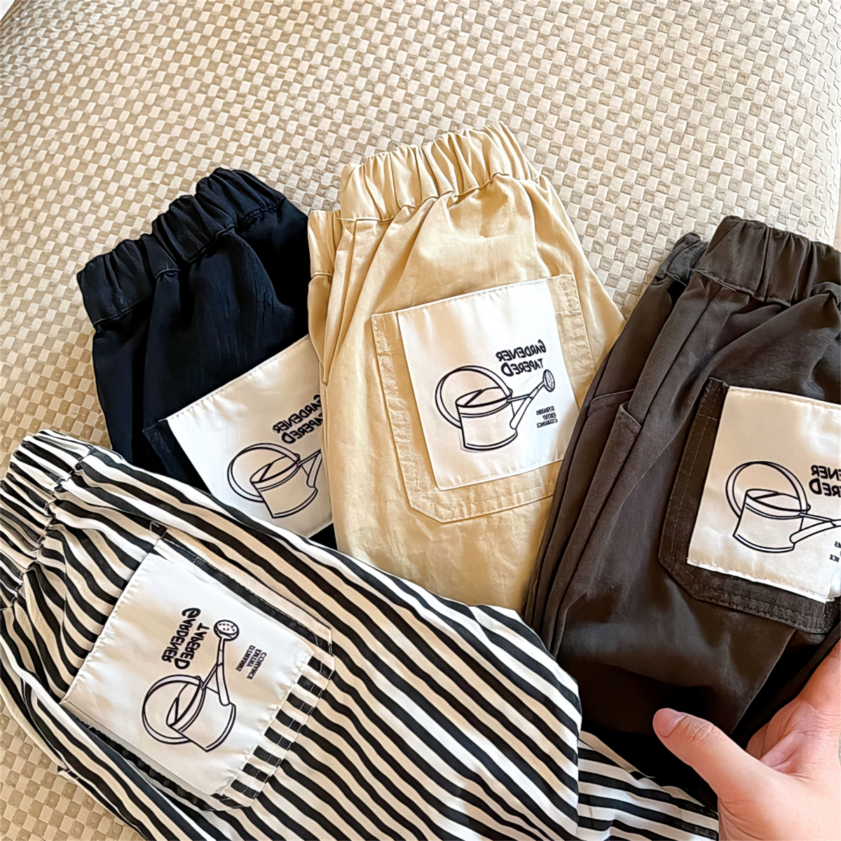 棉麻短裤时尚裤CZ293753夏季小童百宝新款男女宝2024-CNN搭洋气