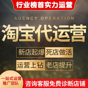 淘宝天猫京东拼多多代运营开网店个人店铺专业代营运提成托管整店