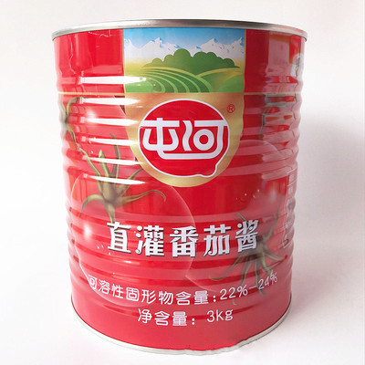 屯河直灌番茄酱3kg罐装 中粮出品 薯条酱 调料酱 新疆番茄酱