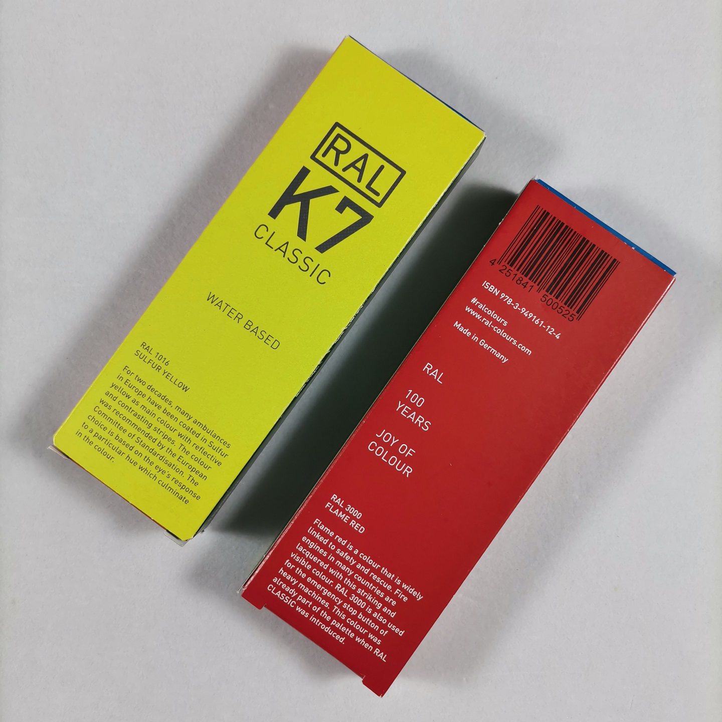 100周年纪念版RAL色卡k7防伪码和中文颜色名称劳尔216色经