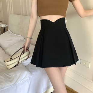 胖mm半身裙女高腰防走光短裙黑色显瘦A字包臀裙 大码 2022夏季 新款