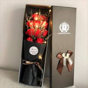 大礼盒款七夕永生玫瑰花束送女友