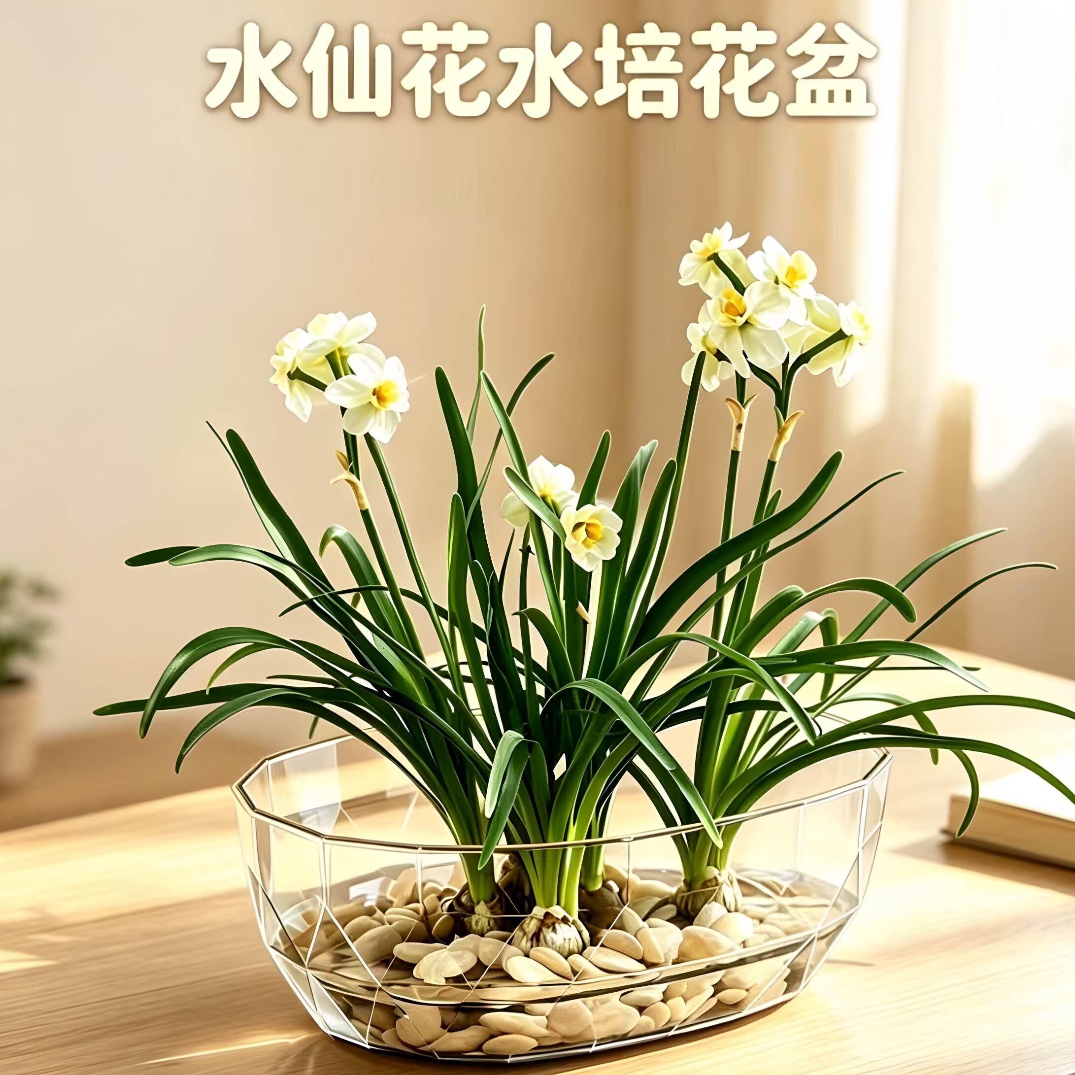 透明亚克力水培花盆花瓶水仙花器