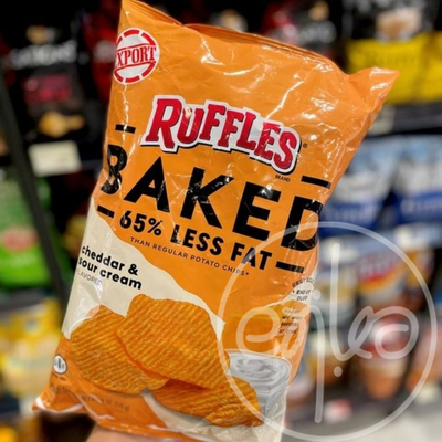 美国Ruffles芝士酸忌廉味焗薯片