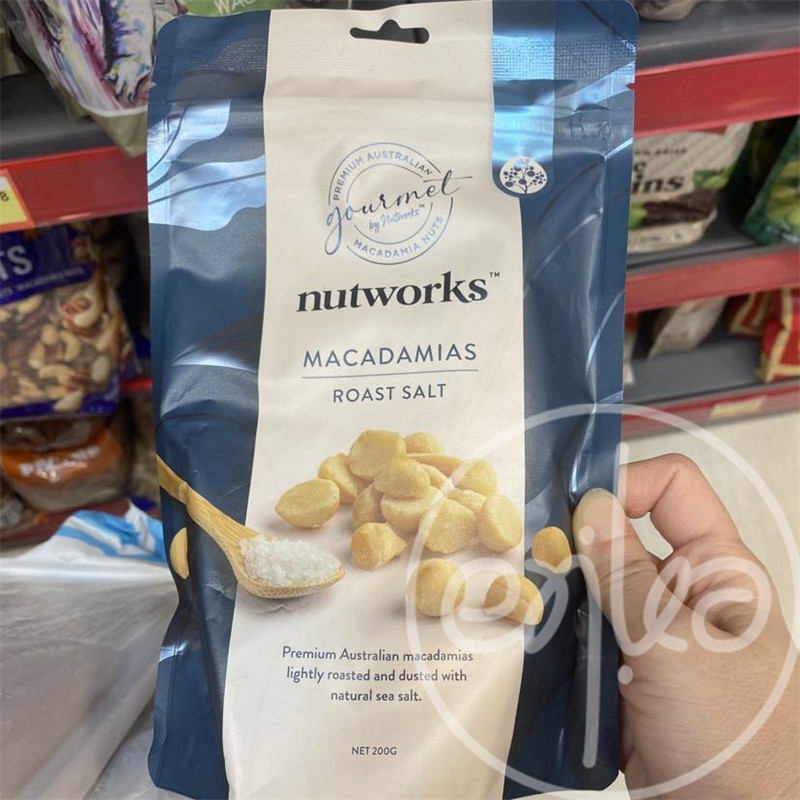 香港代购澳洲进口NUTWORKS 夏威夷果仁原焗盐焗香蒜青柠辣椒 200g