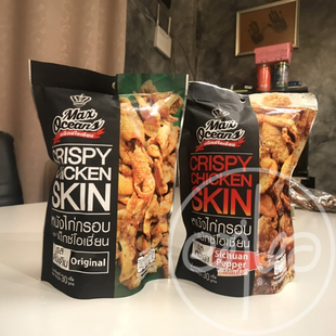 香港代购 泰国进口 Max Oceans 酥炸鸡皮脆鸡皮下午茶零食 30g