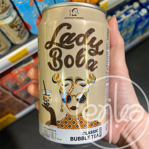 香港代购 台湾洪大妈 Lady Boba 珍珠波霸奶茶休闲饮料 315ml*1罐