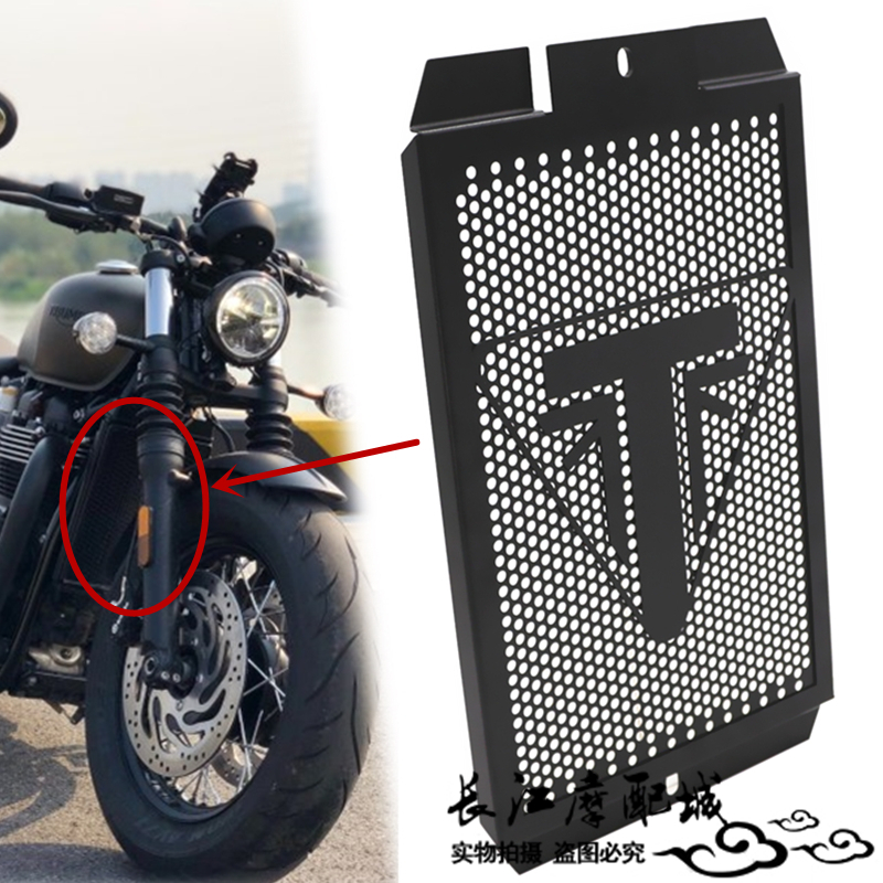 适用凯旋Speed Street twin水箱网Thruxton改装不锈钢水箱保护罩