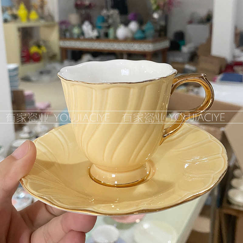 出口土耳其特价清仓 外单出口骨瓷浓缩咖啡杯 英式下午茶杯碟包邮