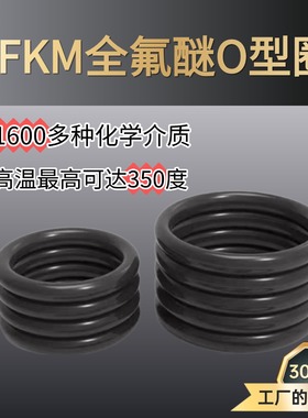 全氟醚O型圈耐高温耐1600种化学介质FFKM密封圈非标定制源头工厂