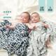 adenanais竹棉包单新生婴儿防惊跳襁褓纱布巾盖毯包被宝宝床单