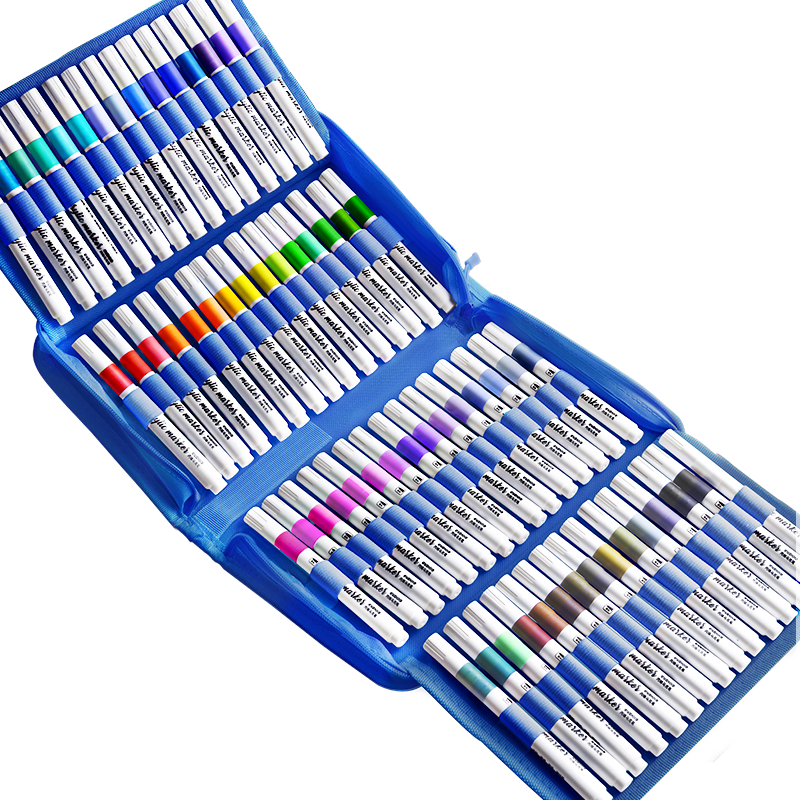 丙烯马克笔不透色可叠色儿童可水洗水彩笔笔芯小学生美术画画专用比心碧玺幼儿园彩色画笔速干防水手绘diy
