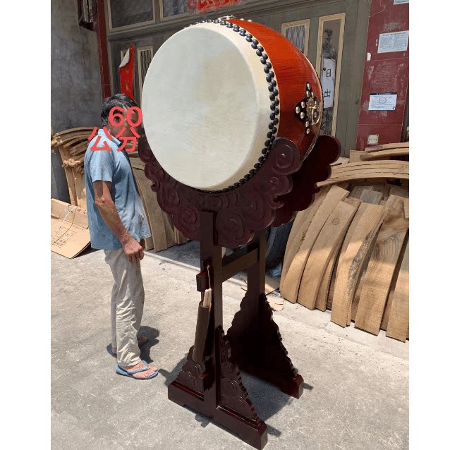 寺院法器殿堂鼓鼓楼立鼓祥云鼓架台湾铃鼓站鼓风雷鼓