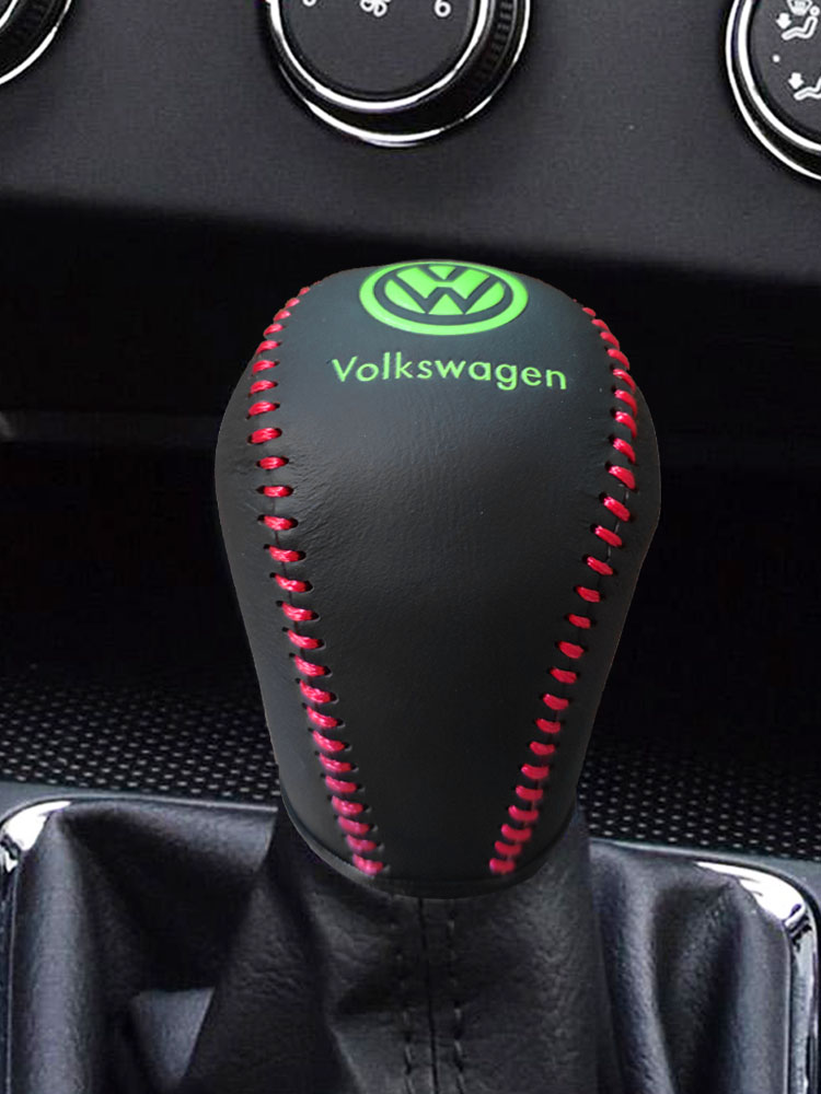 适用新款速腾朗逸手动挡真皮档把套宝来桑塔纳Polo凌度档杆套装饰