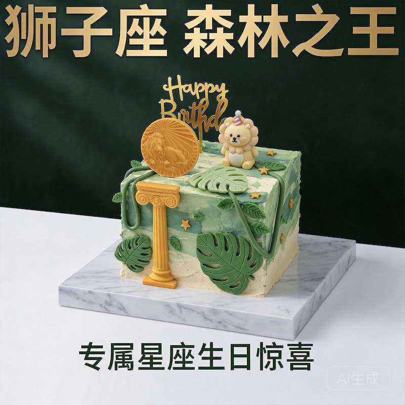 CCCAKE星座蛋糕狮子座北京同城