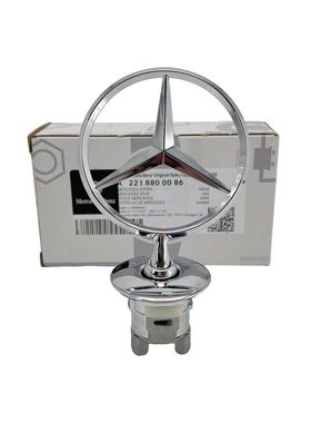 奔驰立标E/S级S480 S400 S350 E300L原装引擎盖车头原厂标志车标