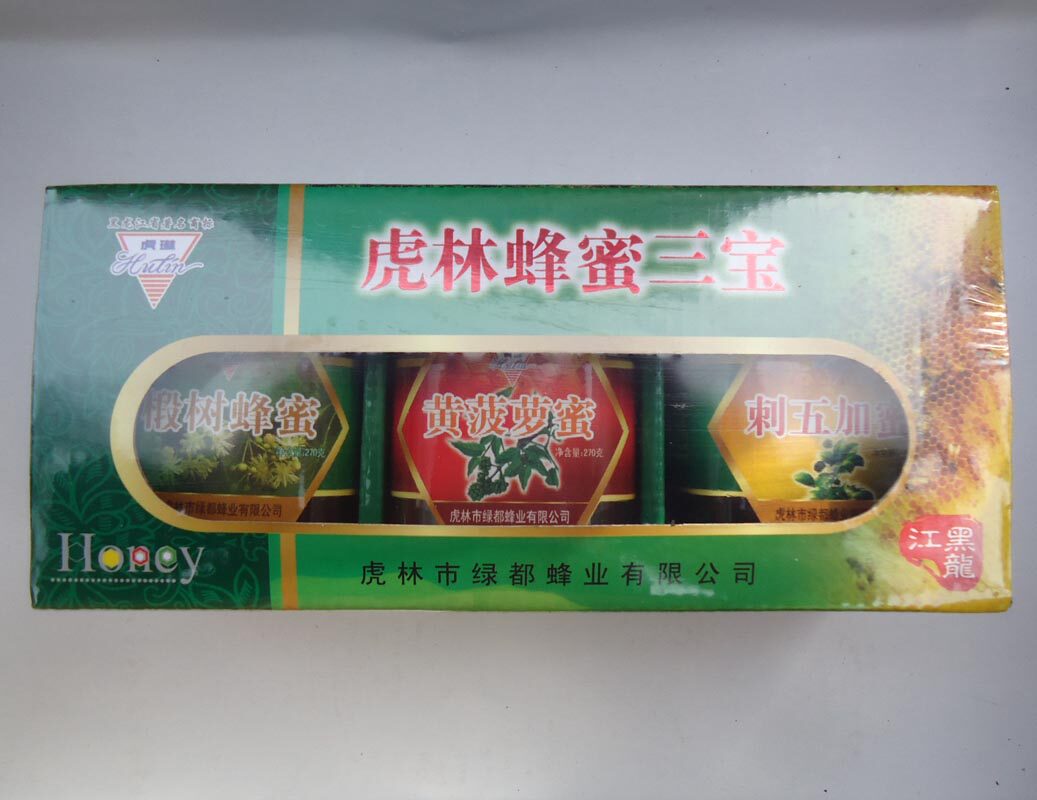 虎琳 虎林蜂蜜三宝270克*3瓶 椴树蜂蜜 黄菠萝蜜 刺五加蜜
