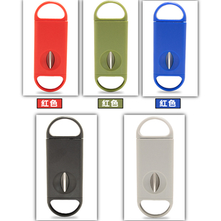 塑料V口雪茄刀雪茄刀雪茄V型开孔雪茄保湿工具用品配件多色