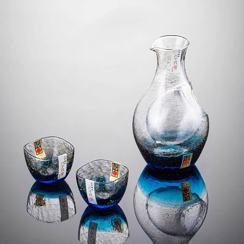 日本进口星空酒具套装日式清酒壶高级分酒器清酒杯礼盒套装