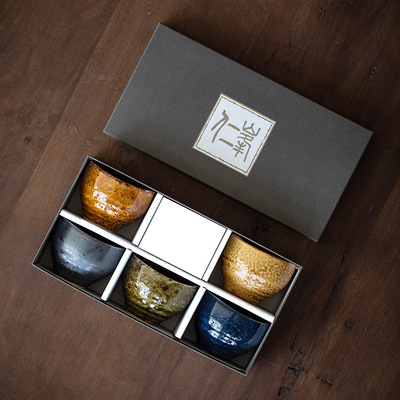 日本进口美浓烧陶瓷秋韵茶具套装