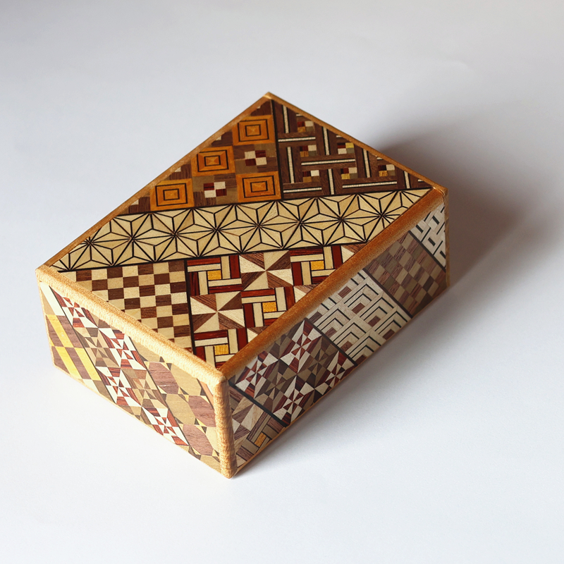 寄木細工秘密箱日式首飾盒禮物