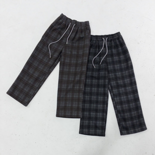 格纹裤 宽松 1223.10点上新 格子裤 加绒 很好搭很松弛 超棒