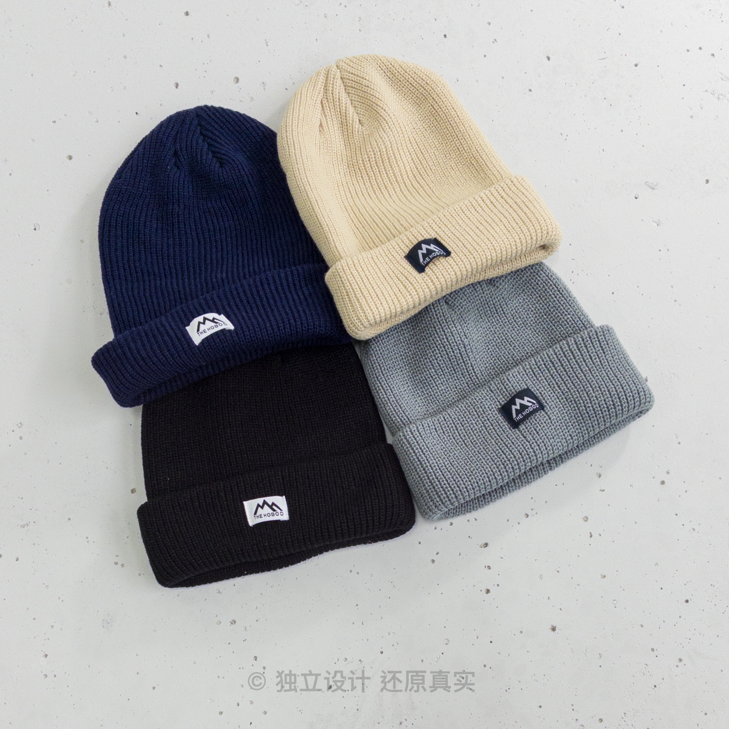 11.30.10点上新.这个质量可以囤~户外氛围小山标针织毛线帽