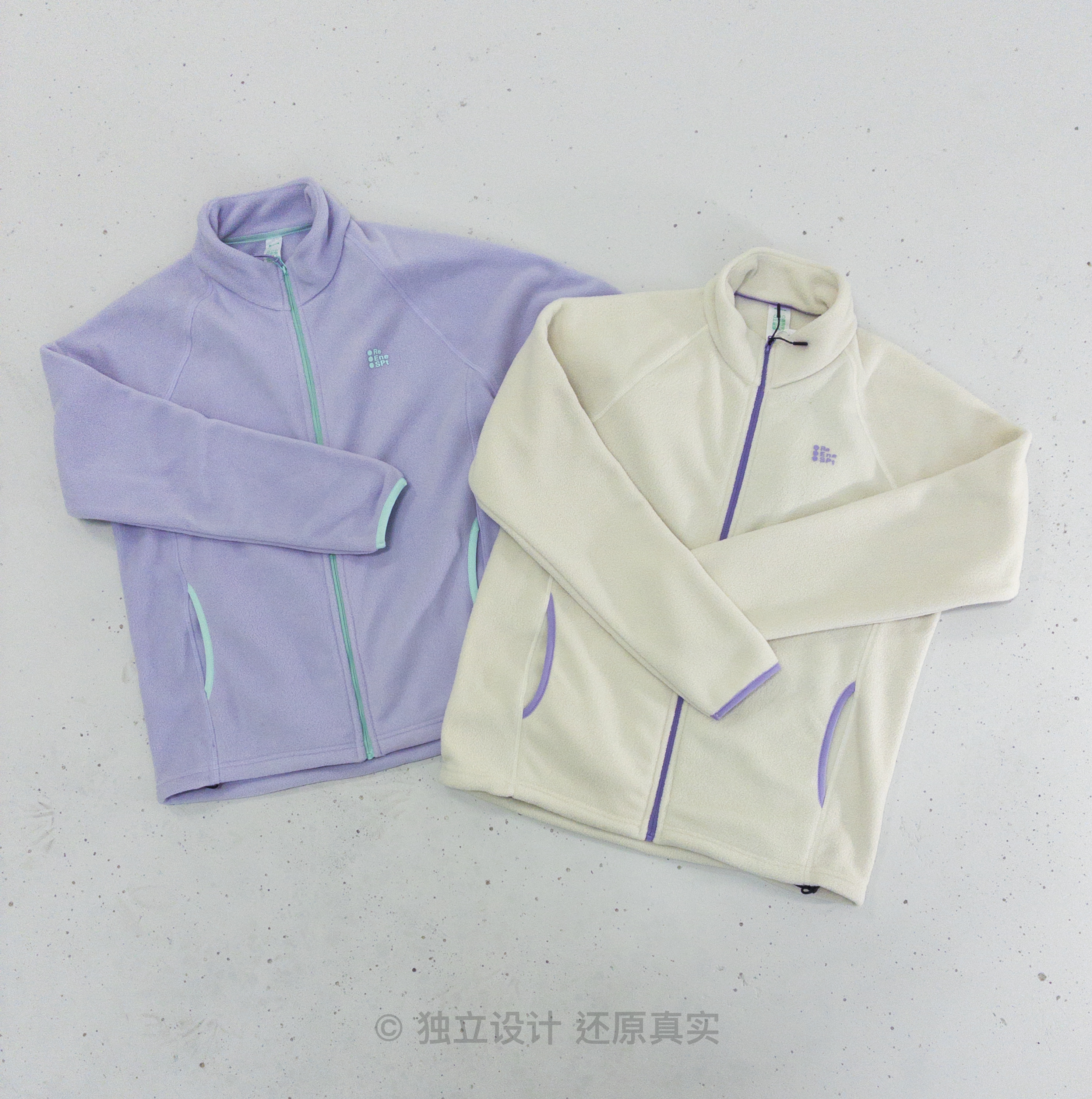 摇粒绒冬季户外保暖双面外套